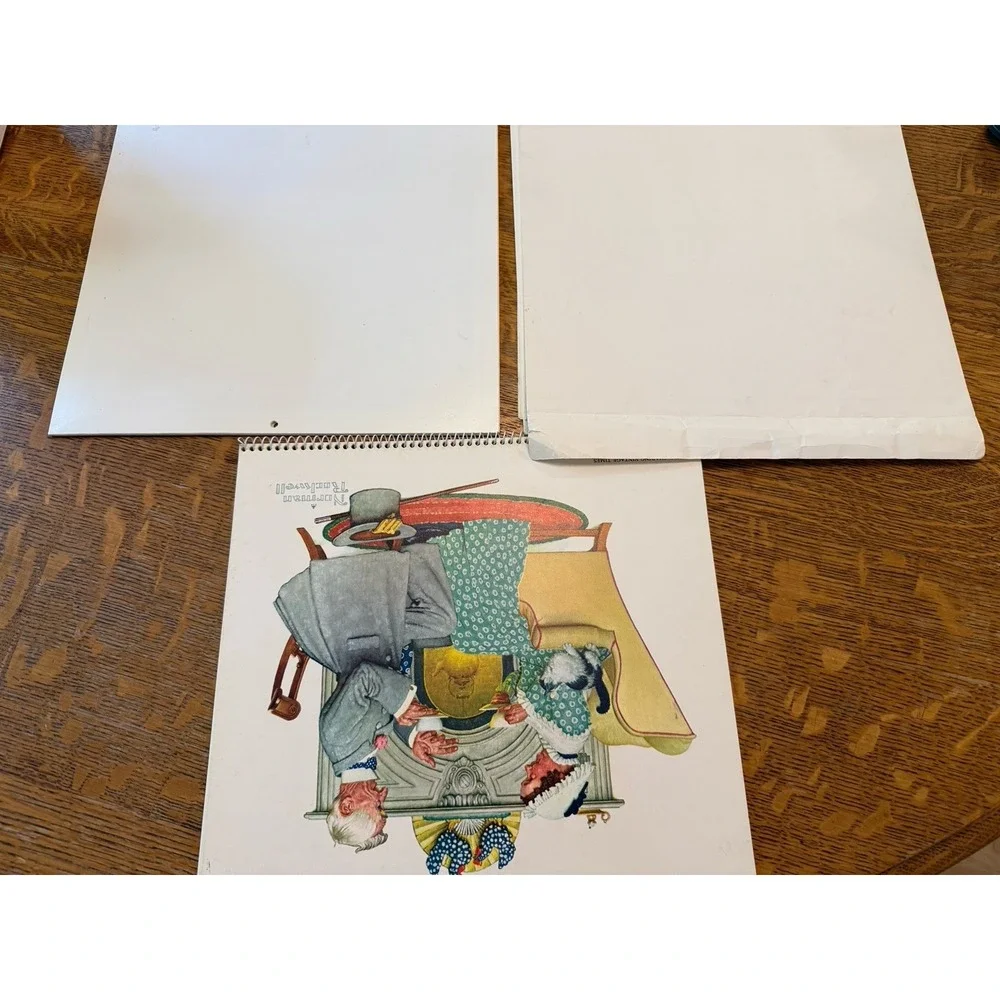 Lot Of 3 Original Norman Rockwell Calendars READ